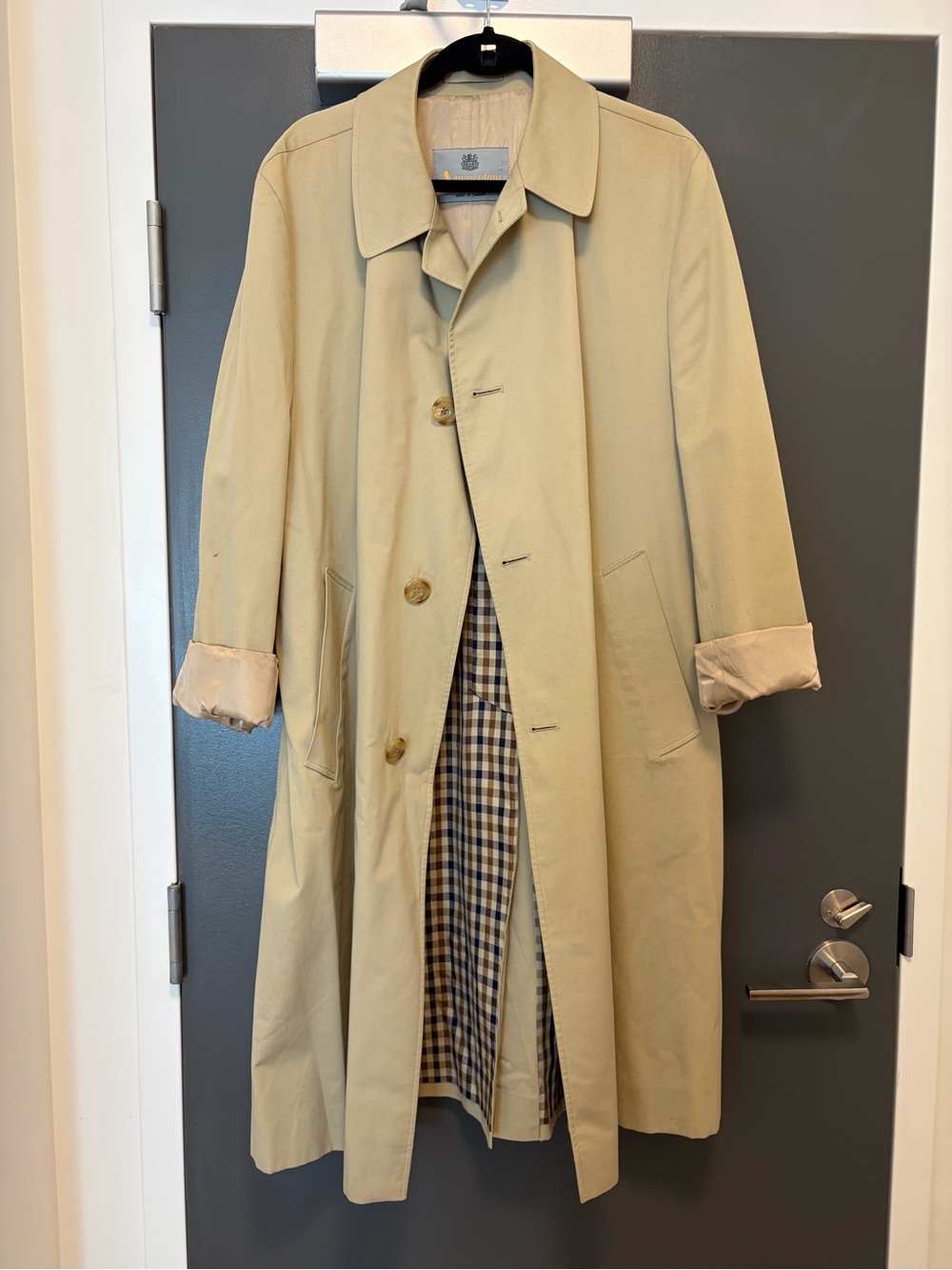 Aquascutum London Beige Trench Coat